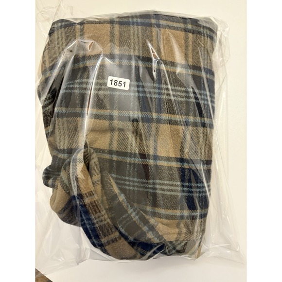 Altamont Flannel Patterned Plaid Men's Long Sleeve Button Up SZ Large - Picture 6 of 6